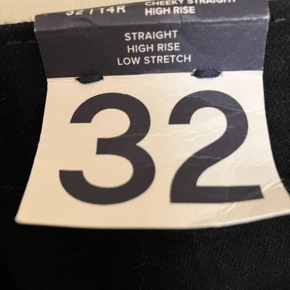 Gap Cheeky Straight High Rise Black Jeans - Picture 2 of 5